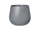 LOW TRUNK PLANTER DARK GREY POLY POLY FIBERS, SET OF 3-  17.5''x14.5'' 12''x12'' 7.5''x8''