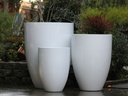 MIAMI PLANTER, GLOSSY WHITE, SET OF 3- 25.5"X34", 20.5"X28.5", 15.5"X21.5"