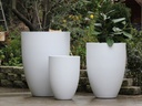 MIAMI PLANTER, PURE WHITE, SET OF 3- 25.5"X34", 20.5"X28.5", 15.5"X21.5"