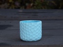 ART DÉCOR HONEY COMB PLANTER, SKY BLUE, 5.5"X4.5" SOLD IN CASE OF 8