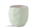 HAND FORMED GROWER POT, SAND SAGE GREEN, 6.5"X6.5", CASE OF 4