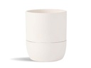 URBAN DWELLER SELF-WATERING POT, BRIGHT WHITE, 6.5"X6.5", CASE OF 4
