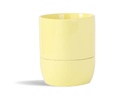 URBAN DWELLER SELF-WATERING POT, PASTEL YELLOW, 6.5"X6.5", CASE OF 4