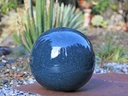 DECORATIVE SPHERE, 15.5", MARINA GREEN