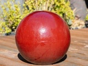 DECORATIVE SPHERE, OX RED, 16"
