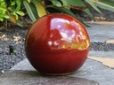 DECORATIVE SPHERE, LAVISH RED, 19.5