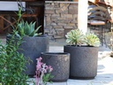 REDONDO PLANTER MID, CORAL BRONZE, SET OF 4-19.5"X18.0", 17.0"X15.5", 15.0"X14.0", 13"X12.5"