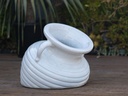 HALF POT, WHITE WHITE, 22.0"X18.5"