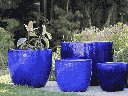 BIG SONOMA PLANTER, FALLING BLUE, SET OF 4 - 27.0" X 22.0", 22.0"X19.0", 17.5"X15.0", 14.0X12.5", ABCD