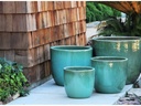 BIG SONOMA PLANTER, GREEN STREAM, SET OF 4 - 27.0" X 22.0", 22.0"X19.0", 17.5"X15.0", 14.0X12.5", ABCD