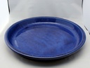 ROUND SAUCER, FALLING BLUE, OD 19", ID 16"