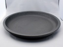 ROUND SAUCER, MATTE BLACK, OD 19", ID 16"