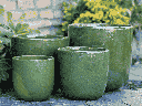 LAGUNA BUCKET PLANTER, SPRING GREEN, SET OF 4- 14.5" X 14.5", 12.0" X 12.0", 10.5" X 10.5", 8.5" X 8.5"